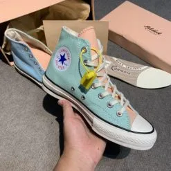 Giay converse 1970s addict replica xanh hong co cao H&S Sneaker
