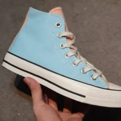 Giay converse 1970s addict replica xanh hong co cao H&S Sneaker