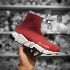 giay Balenciaga Speed Trainer gia re ha noi mau do de trang co cao
