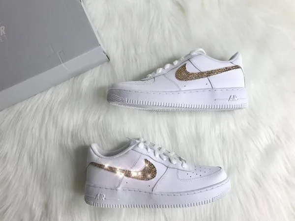 Custom giay Nike Air Force 1 dinh da (2) Custom giay Nike AF1 mau dinh da ha noi order