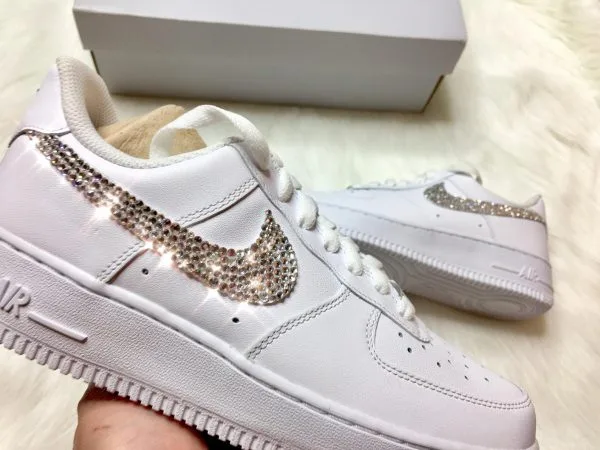 Custom giay Nike Air Force 1 dinh da (3) Custom giay Nike AF1 mau dinh da ha noi order
