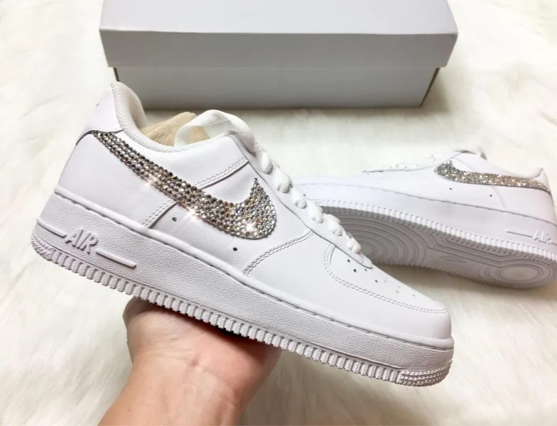 Custom giay Nike Air Force 1 dinh da (4) Custom giay Nike AF1 mau dinh da ha noi order