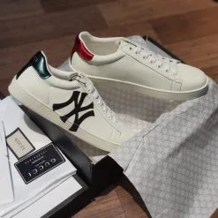 Giay Gucci Ace Leather logo NY