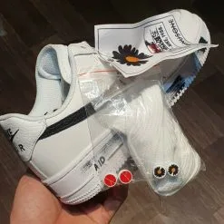 Giay Nike Air Force 1 ban hoa cuc troc son Trang -PEACEMINUSONE x AF1 “Para-Noise 2.0” Rep 11