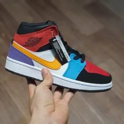 Nike Air Jordan 1 Mid GS 'Multi Color' nhiều màu