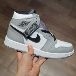 giay Air Jordan 1 Mid Light Smoke Grey