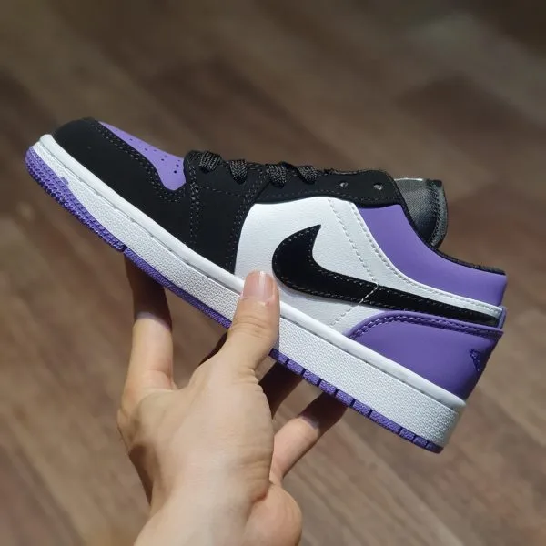 giay nike air jordan 1 low court purple tim (1) giay nike air jordan 1 low court purple tim