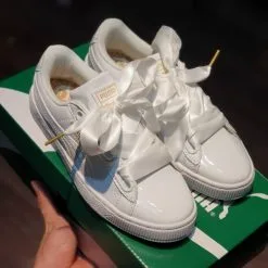 Giay Puma Basket Heart Patent Puma no