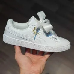 Giay Puma Basket Heart Patent Puma no