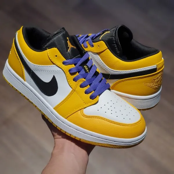 Giay Nike Air Jordan 1 Low Laser Orange jd co thap trang vang (2) Giay Nike Air Jordan 1 Low Laser Orange jd co thap trang vang