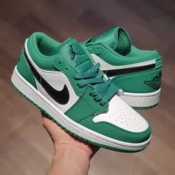 giay Nike Jordan 1 Low 'Pine Green' jd co thap xanh la rep 11