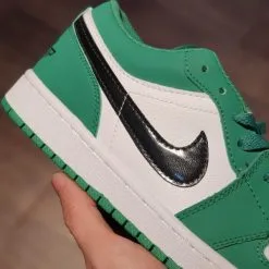 giay Nike Jordan 1 Low 'Pine Green' jd co thap xanh la rep 11