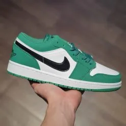 giay Nike Jordan 1 Low 'Pine Green' jd co thap xanh la rep 11