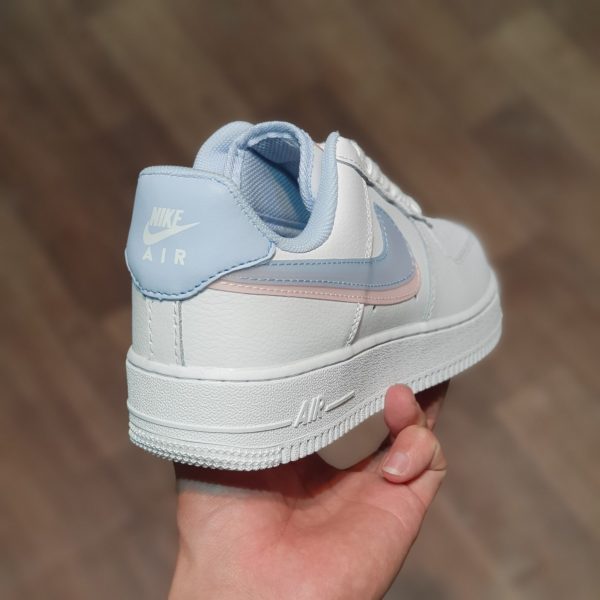 Giày Nike Air Force 1 LV8 GS Double Swoosh Blue Pink Younger - HS