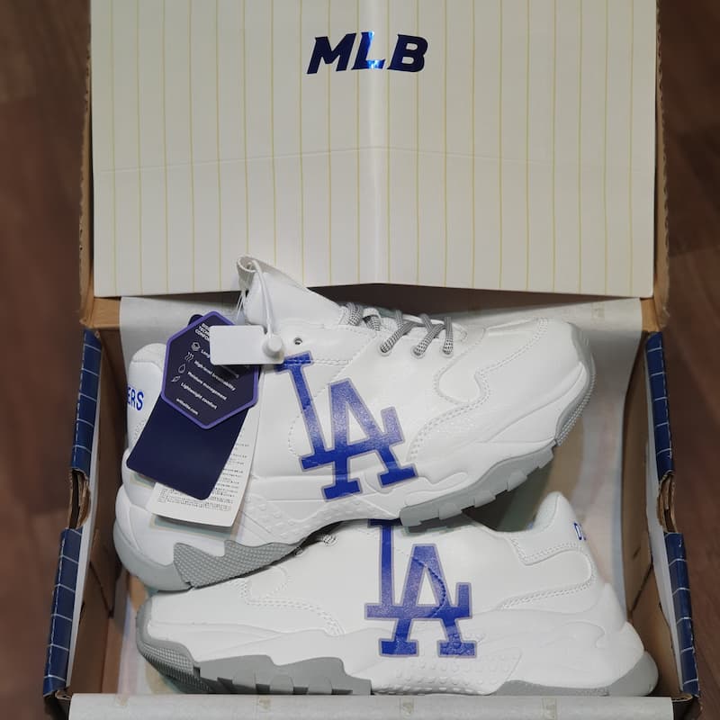 Mua Giày MLB LA Dodgers Sneaker  Big Ball Chunky A Size 270 màu Trắng  chính hãng Giá tốt