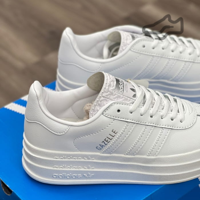 Giày Adidas Gazelle Bold Triple White IE5130 rep11 giá rẻ